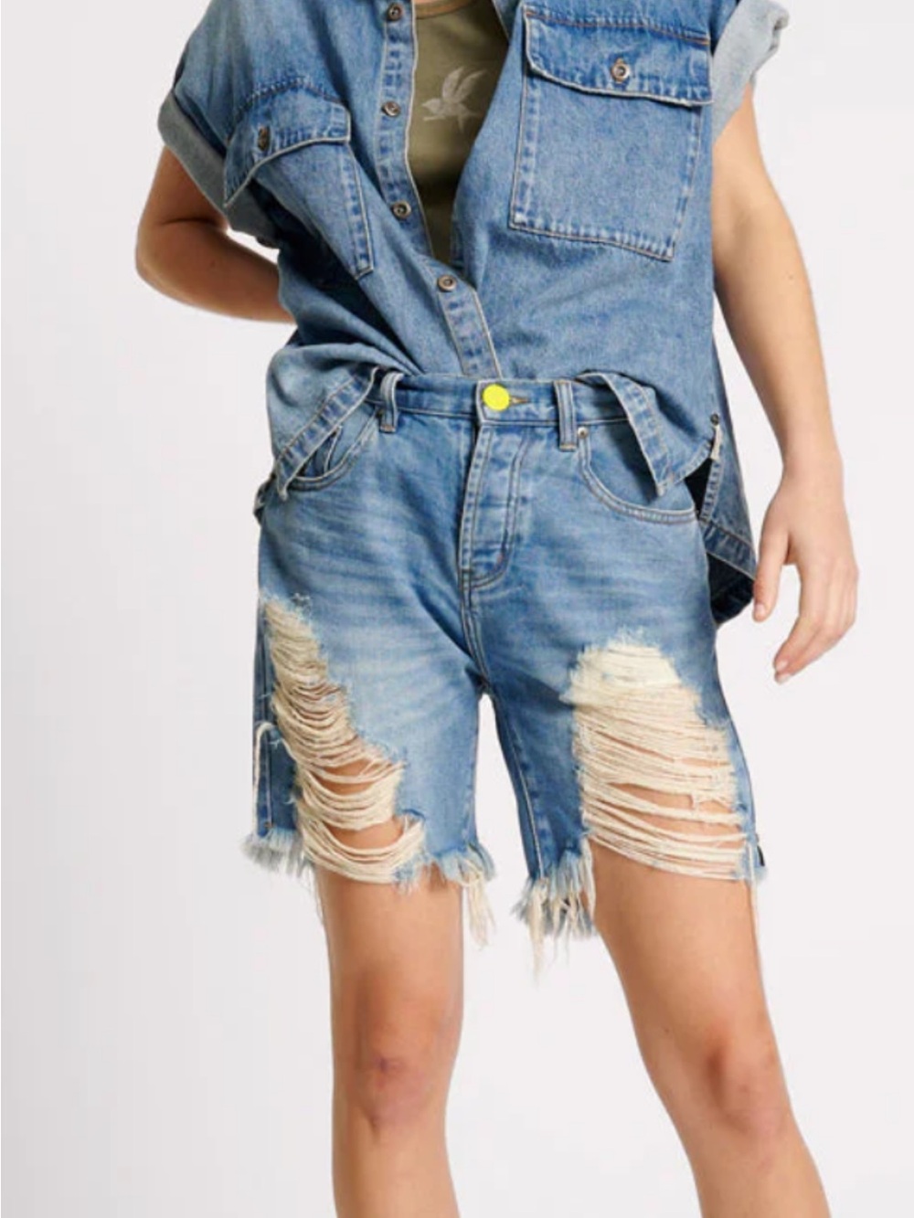 One Teaspoon Stevie’s Denim Shorts 31